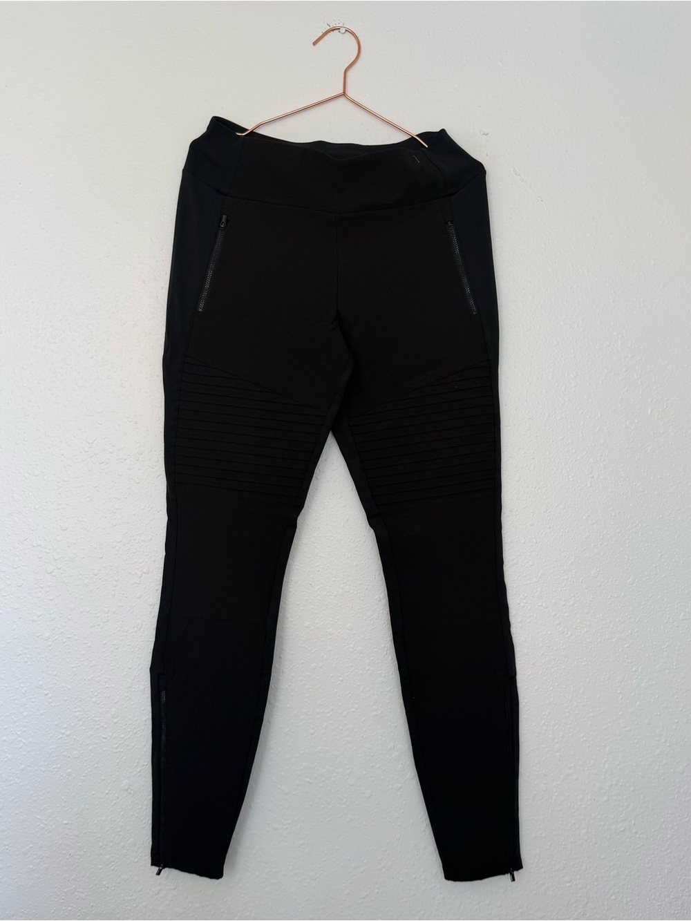 Athleta headlands hybrid Black Moto-Style High-Waist tight